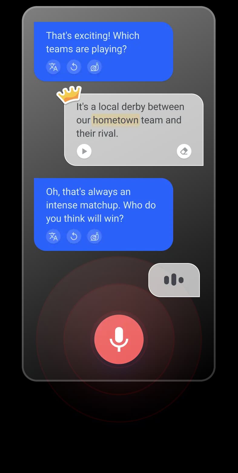 Practice speaking English